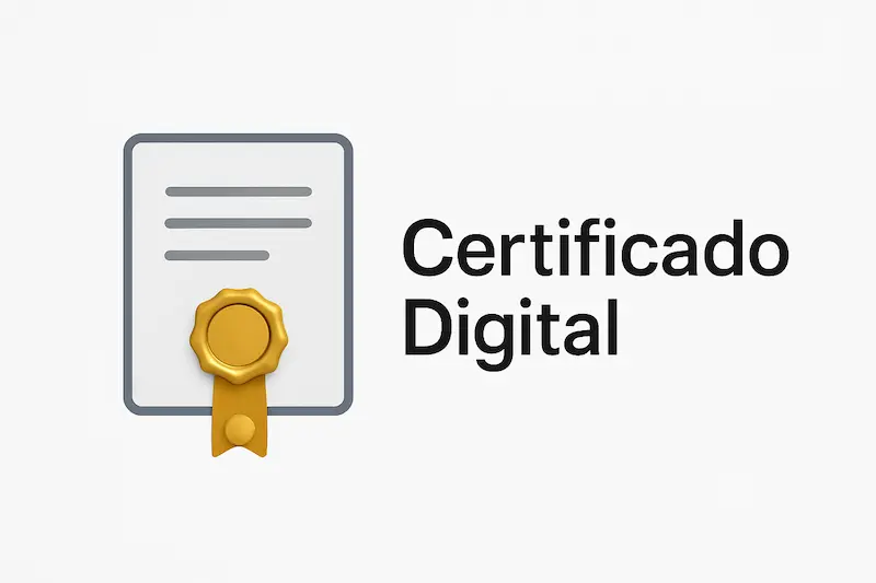 ¿Qué se Necesita para Generar una Factura Electrónica? (2025) 1 Icono de un certificado digital, un requisito indispensable para generar una factura electrónica.