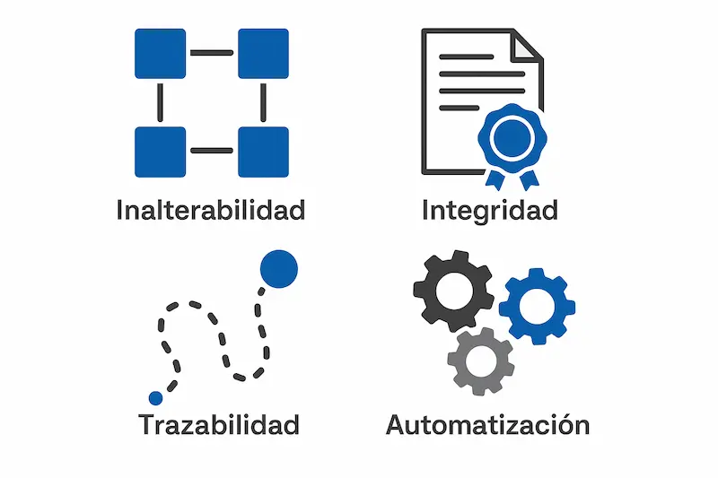 Cómo Funciona el Envío VeriFactu a Hacienda: Guía Paso a Paso 2 Iconos representando la seguridad y garantías del sistema VeriFactu.