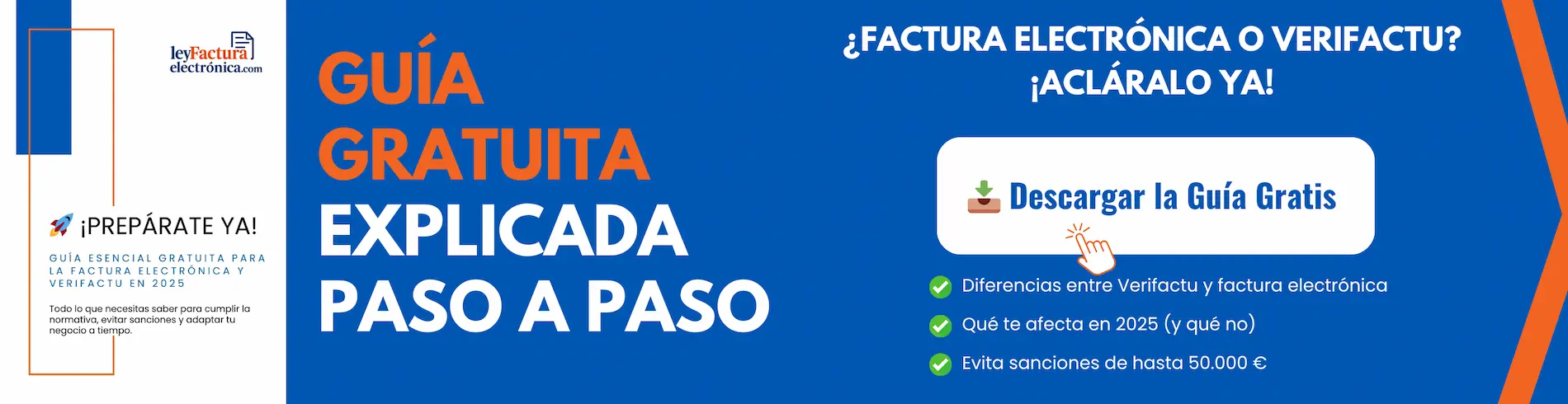 Banner lead magnet guía facturación electrónica y verifactu - 1900x490