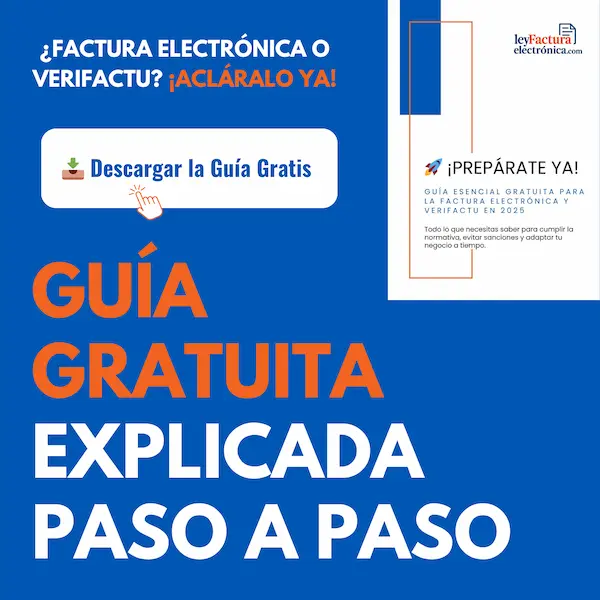 Banner lead magnet guía de facturación electrónica y verifactu - cuadrado