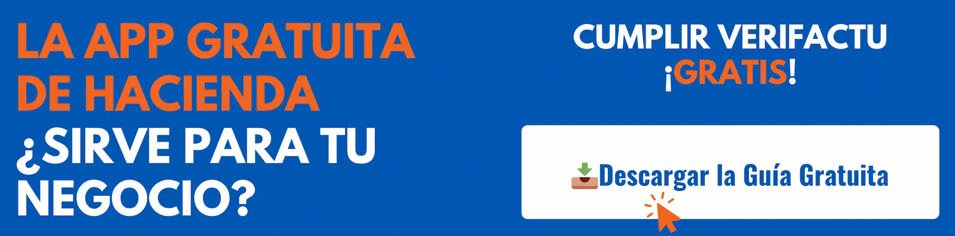 Banner lead magnet app hacienda facturación verifactu - 1920x475