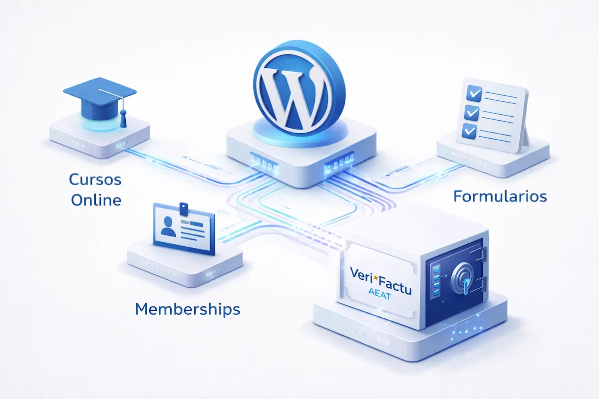 Adaptar WordPress a Verifactu para academias y servicios